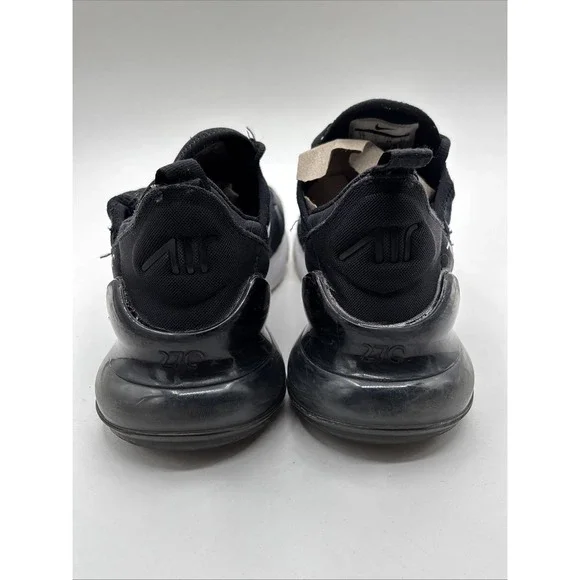 Nike Air Max 270 (GS) Black Running Shoes 943345-001 Size 7Y W 5.5 - Picture 9 of 11